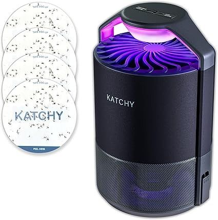 Amazon.com : Katchy Indoor Insect Trap - Catcher & Killer for Mosquitos, Gnats, Moths, Fruit Flies - Non-Zapper Traps for Inside Your Home - Catch Insects Indoors with Suction, Bug Light & Sticky Glue (Black) : Patio, Lawn & Garden Fruit Fly Trap, Mosquito Trap, Black Patio, Bug Zapper, Fly Traps, Fruit Flies, Lawn Garden, Moth, Bugs