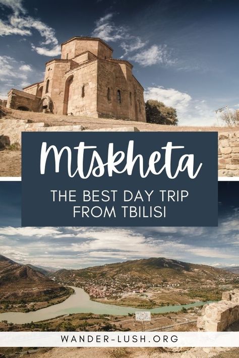 Mtskheta Georgia | Tbilisi day trip | Things to do in Mtskheta | Mtskheta UNESCO Site | Georgia UNESCO World Heritage Site | Georgia country travel | Georgia Caucasus travel | Things to do in Georgia country | Georgia monastery | Jvari church Things To Do In Georgia, Travel Georgia, Georgia Country, Travel Things, Georgia Travel, Tour Bus, Travel Tours, Unesco World Heritage Site, Unesco World Heritage