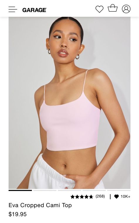 Baby Pink Crop Top, Pink Cami Top, Light Pink Crop Top, Light Pink Tops, Fits Clothes, New Girlfriend, Pink Crop Top, Crop Top Outfits