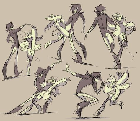 nargyle. Movement. Dynamic Dance Poses Reference, Dynamic Poses Dancing, Dancing Together Pose, Two Characters Dancing Reference, Characters Dancing Together, Partner Dance Poses Drawing, Partners Dancing Reference, Cartwheel Pose Reference, Partner Poses Drawing Reference