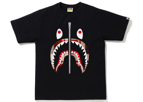 Bape T Shirt, Bape Shirt, Bape Shark, Shark Tee, Shark Shirt, Womens Air Jordans, Designer Shirts, Hot Sneakers, Nike Outfits