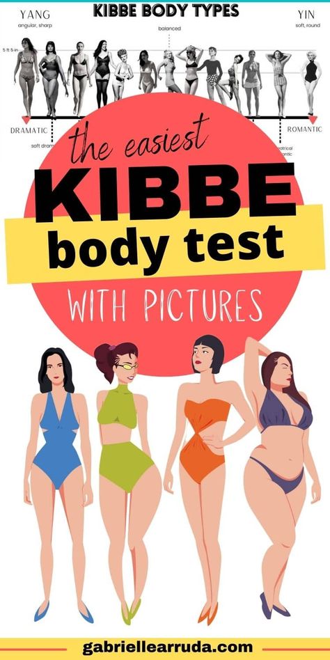 Don’t know your kibbe body type? This David Kibbe body test with pictures is the easiest way to identify yourself and learn how to dress better. Kibbe body type test | kibbe test | david kibbe | Dramatic, natural, classic, romantic, gamine | Kibbe body types test | david kibbe body type quiz | kibbe quiz body types | kibbe body type examples Soft Romantic Body Shape, Dressing Different Body Types, Body Type Analysis, Kibbe Style Types, Kibbe Types Classic, Kibble Dramatic Classic, Kibble Romantic Hair, Dresses For Round Shape Body Types, Classic Romantic Body Type