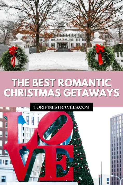 Romantic Christmas Getaways | Couples Christmas Getaways | Couples Vacations | Christmas Destinations | Holiday Travel | Winter Vacation Destinations | New York at Christmas time | Winter Vacation Ideas | Travel for Christmas Christmas Getaways For Couples, December Travel Destinations, Winter Vacation Ideas, New York At Christmas, December Travel, Romantic Couple Getaways, Christmas Getaways, Magical City, Christmas Destinations