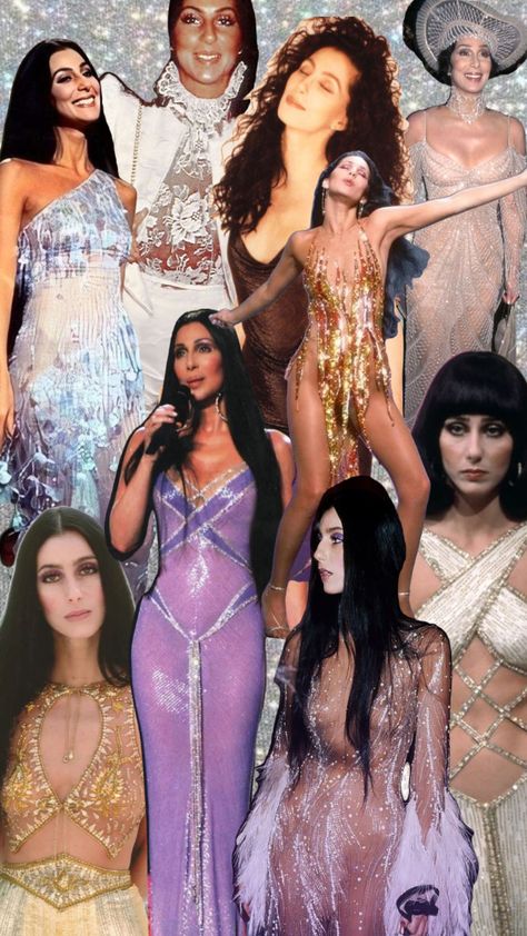 #cher #icon #fashion Cher Disco Fashion, Iconic Disco Outfits, 70s Style Birthday Party, Cher Studio 54, Cher 80s Fashion, Disco Pop Outfit, Cher Mini Dress, 70s Cher Hair, Cher Sequin Outfit