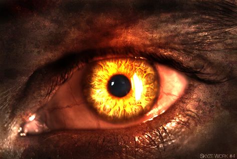 Glowing Amber Eyes, Yellow Eyes Character Art, Fire Eyes Aesthetic, Gold Glowing Eyes, Glowing Gold Eyes, Orange Glowing Eyes, Glowing Orange Eyes, Sun Eyes, Burning Eyes