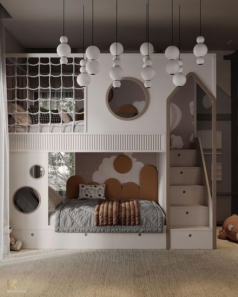 CIRCU | MAGICAL FURNITURE on Instagram: "This modern boy's bedroom is a space designed by Karim-Abdul Muttalib that reflects a contemporary design aesthetic and functionality while still meeting the needs of children. A modern kid's room should be a space that is both functional and stylish, allowing children to grow and thrive in a space that reflects their personality and interests. This project sure fulfills all those characteristics, don't you agree? . ✨𝑪𝒍𝒊𝒄𝒌 𝒐𝒏 𝒐𝒖𝒓 𝒍𝒊𝒏𝒌 𝒊𝒏 𝒃𝒊𝒐 𝒇𝒐𝒓 𝒎𝒐𝒓𝒆 𝒊𝒏𝒇𝒐𝒓𝒎𝒂𝒕𝒊𝒐𝒏 👉🏻  . #CircuMagicalFurniture #magicalfurniture #CovetHouse #CovetCollection #CaffeLatteHome #BocadoLobo #CovetedMagazine #italiainterieurdesign  #Nakheel #DesignBoomItaly #Bed #KidsBed #Storage #KidsStorage #Rug #KidsRug #Bedroom #KidsBedroom #KidsRoom Aesthetic Two Person Bedroom, Modern Boys Bedroom, Modern Kids Room, Kids' Bed, Boy's Bedroom, Kids Storage, Cool Rooms, Space Design, Boy Room