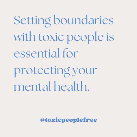 Boundaries are crucial, because they help you define what is acceptable and what isn’t in your interactions with others.   If a toxic person continually invades your personal space, disregards your needs, or disrespects your time, setting boundaries becomes necessary.   Boundaries help prevent others from taking advantage of you or causing you unnecessary stress. Boundaries With Toxic People, Taking Time For Yourself, Toxic Person, Time Alone, Time For Yourself, Taking Advantage, Setting Boundaries, Toxic People, Personal Space