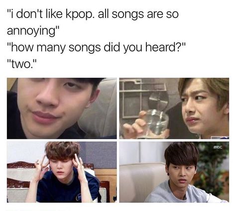 But some people listen to a song for like less than 30 secs. Gangman Style, Vixx Memes, Kpop Tweets, Exo Memes, Pop Memes, All Songs, Do Kyungsoo, Vixx, Kpop Funny