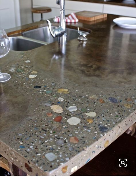 How To Make Concrete Countertops, Concrete Countertop Ideas, Making Concrete Countertops, Cement Countertops, Cost Of Countertops, Diy Concrete Countertops, Kitchen Countertop Materials, Concrete Counter, Concrete Kitchen