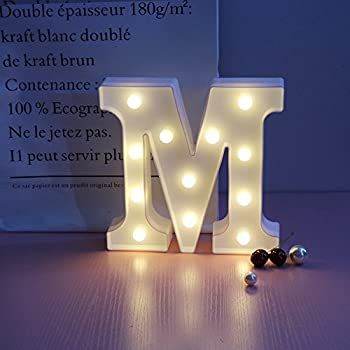 DON LETRA Letras Luminosas Decorativas con Luces LED, Letras del Alfabeto A-Z, Altura de 22cm, Color Blanco - Letra M : Amazon.es: Iluminación Rose Gold Bedroom, Unicorn Room Decor, Makeup Kit For Kids, Candle Night, Pop Art Drawing, Light Up Letters, Marquee Lights, Wooden Light, Girl Bedroom Designs