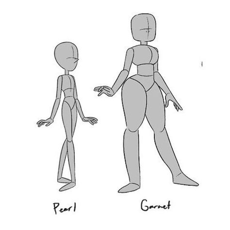 How To Draw Steven Universe Characters, Steven Universe Gem Body Base, Steven Universe Poses Reference, Steven Universe Character Base, Steven Universe Pearl Body Base, Steven Universe Base Drawing, Steven Universe Gem Base, Steven Universe Bases, Steven Universe Oc Base