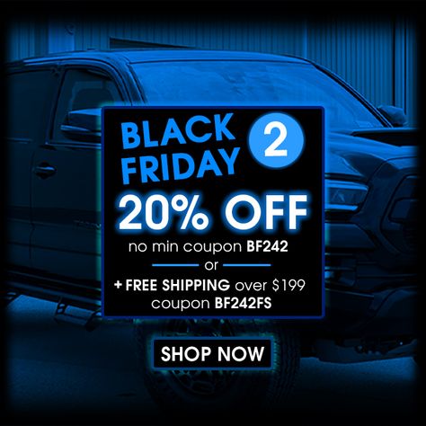 Get your Black Friday 2 Sale offer from 12/6/2024 through 12/9/2024. Save 20% off using coupon code BF242 or get 20% off plus free shipping over $199 using coupon code BF242FS. There’s still time for huge Black Friday savings, shop now!  

Coupon Code: BF242 | BF242FS
 Minimum Spend : No Min | $199
 Expiration: 12/9/2024    

*Some restrictions apply. Limit one coupon code per order. Happy Black Friday, Clay Bar, Happy Black, Pre Black Friday, Daily Specials, Do It Again, Exterior Trim, Lets Do It, Off Black