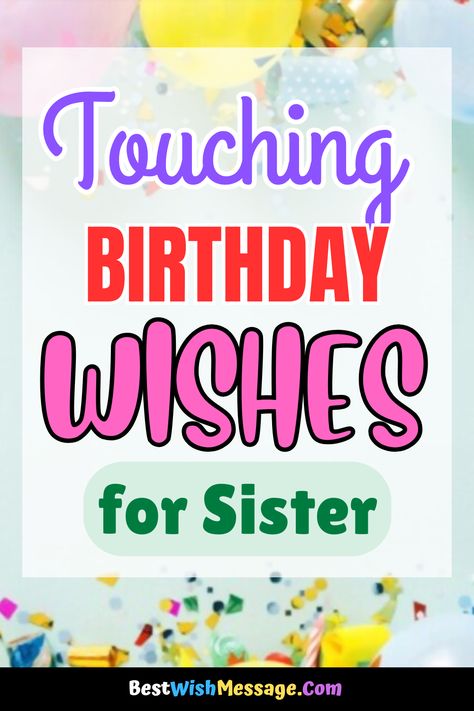 🎉 Birthdays are all about celebrating the people who make your life brighter—like your sister! 🥰💐 Send her a heartwarming birthday wish that expresses how thankful you are for her presence in your life. 🌟 #SisterBirthdayCelebration #HeartfeltBirthdayWishes #BirthdayLove #SisterBond #FamilyFirst #LoveHer #CherishedMemories Wishing Sister Happy Birthday, Happy Birthday Message To Sister, Birthday Message For A Sister, Sister Birthday Greetings, Birthday Wishes For My Sister, Birthday Wishes For A Sister, Special Birthday Wishes For Sister, Sister Birthday Wishes, Birthday Messages For Sister