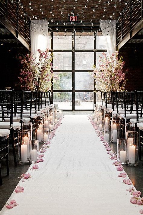 Ceremony Decorations Indoor, Wedding Ceremony Decorations Indoor, Wedding Walkway, Aisle Runner Wedding, Wedding Venues Indoor, Wedding Ceremony Ideas, Indoor Wedding Ceremonies, Church Wedding Decorations, Winter Wedding Decorations