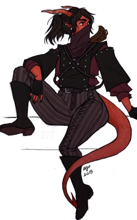 Rogue Drawing Reference, Thief Oc Male, Tiefling Outfits, Theif Character Design, Dnd Character Design Tiefling, Dnd Tiefling Female Character Design, Teifling Male Character Art, Tiefling Rogue Male, Female Tiefling Rogue