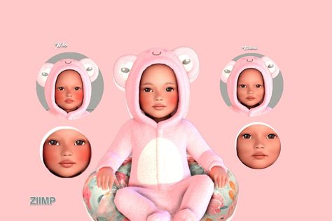 Sims 4 Cc Infant Lips, Sims 4 Infant, Baby Lips, Red Strawberry, Sims 4 Custom Content, Sims 4, Lips, Red