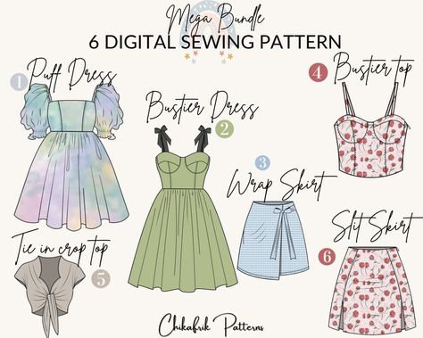 Pattern Sewing Skirt, Best Sewing Gifts, Bustier Dress Sewing Pattern, Homemade Dress Patterns, Cottagecore Sewing Pattern Free, Satin Dress Pattern Free, Fairy Dress Pattern Free Sewing, Alt Sewing Patterns, Diy Clothes Patterns Dress