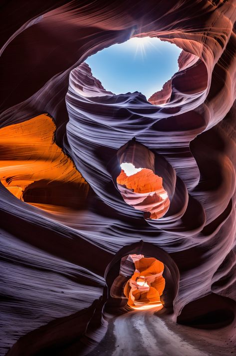 Experience the magic of Antelope Canyon! The smooth, wave-like sandstone walls are illuminated by dramatic light beams, creating a breathtaking spectacle. #AntelopeCanyon #Arizona #NaturalWonder Grand Canyon Photos, Antelope Canyon Photography, Antelope Canyon Arizona, Beams Of Light, Sandstone Wall, Utah Road Trip, Travel Wishes, Slot Canyon, Global Travel