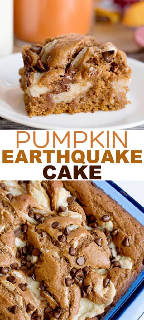 Pumpkin Earthquake Cake Recipe, Pumpkin Earthquake Cake, Earthquake Cake Recipes, Moist Spice Cake, Pumpkin Spice Cream, Earthquake Cake, Pumpkin Treats, Spice Cake Recipes, Traditional Pumpkin