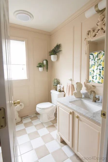 16 Pink Bathroom Ideas Blush Bathroom, Cheap Bathroom Makeover, Inexpensive Bathroom Remodel, Cream Bathroom, Budget Bathroom Remodel, Cheap Bathrooms, Bathroom Remodel Tile, Diy Vanity, Diy Bathroom Remodel