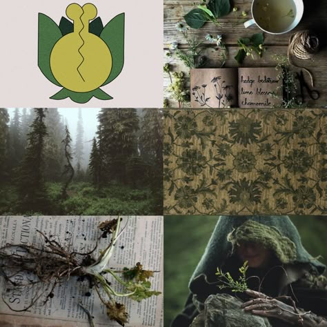 The Owl House Plant Coven Aesthetic Mood Board Toh Covens Aesthetic, The Owl House Coven Colors, Plant Magic Art, Magic Plants Art, Toh Covens, Plant Magic Aesthetic, All Owl House Covens, The Owl House Covens Symbols, Owl House Abomination Coven