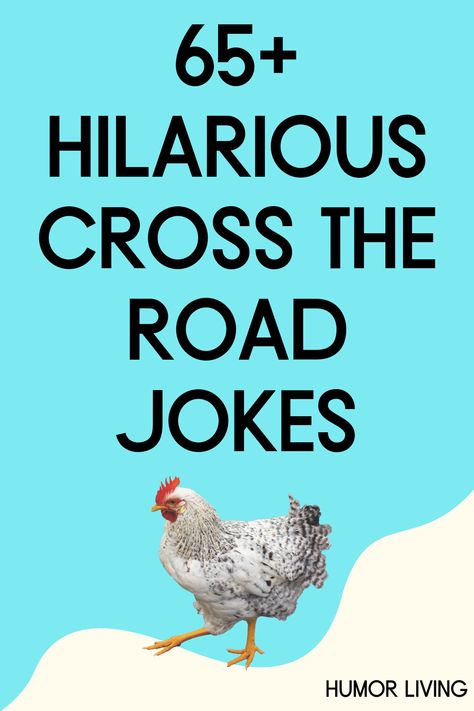 Why did the chicken cross the road? It’s a classic and one of the most popular jokes. Read the funniest cross the road jokes for a good laugh. Clean Jokes Hilarious Christian Humor, Why Did The Chicken Cross The Road Jokes, Why Did The Chicken Cross The Road, Cross Meme, Toddler Jokes, Chicken Jokes, Funny Christian Jokes, Road Kids, Road Trip Memes Funny Hilarious