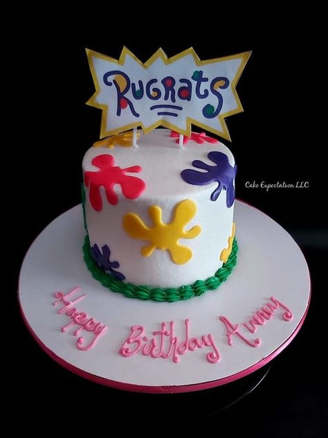 Rugrats Cupcakes, Rugrats Cake Ideas, Rugrats Birthday Cake, Rugrats Cake, Baby Shower Party Themes, Boys First Birthday Party Ideas, 1st Birthday Party Themes, Twins 1st Birthdays, Boy First Birthday