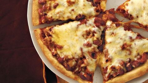 Pizza Chili Recipe, Potato Pizza Recipe, Chili Pizza, Sandwich Wraps Recipes, Beans And Sausage, Dough Ideas, Mozzarella Recipes, Artisan Pizza, Biscuit Recipes