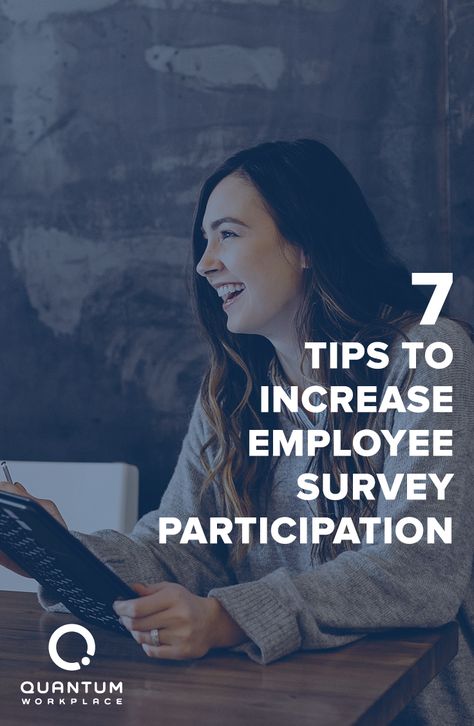 You can’t get accurate, actionable data to assess and improve engagement if your employees don’t or can’t respond to surveys.  Here are 7 ways to increase participation on your next survey:  1. Make a formal announcement 2. Communicate with an employee-first lens 3. Designate a specific time to take the survey 4. Hold managers accountable 5. Communicate the importance of high participation 6. Prioritize changes based on feedback 7. Follow up Employee Survey, Employee Engagement Survey, Participation Award, Engagement Survey, Employee Engagement, Work Ideas, Human Resources, 5 Ways, Assessment