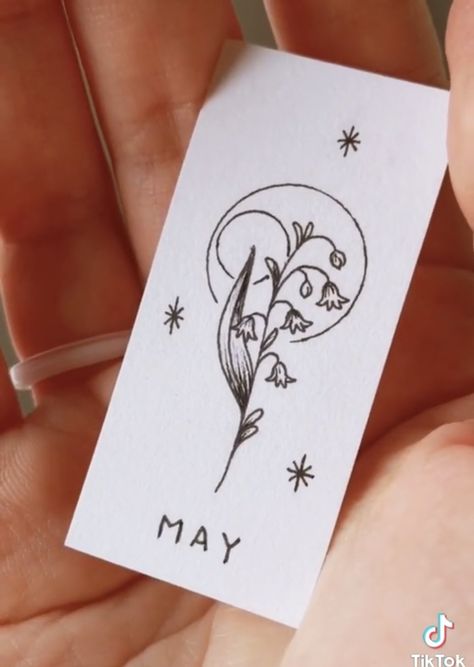 Month Flower Tattoo, Inner Ear Tattoo, Lily Of The Valley Tattoo, Valley Tattoo, Hand And Finger Tattoos, Bull Tattoos, Small Flower Tattoos, Owl Tattoo Design, Small Tattoos Simple