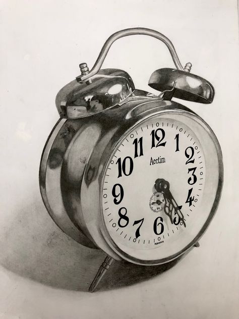 Perspective Objects, Clock Drawing, Clock Drawings, Fruit Art Drawings, Nature Projects, Realistic Pencil Drawings, Cool Chest Tattoos, Pencil Shading, Cool Pencil Drawings