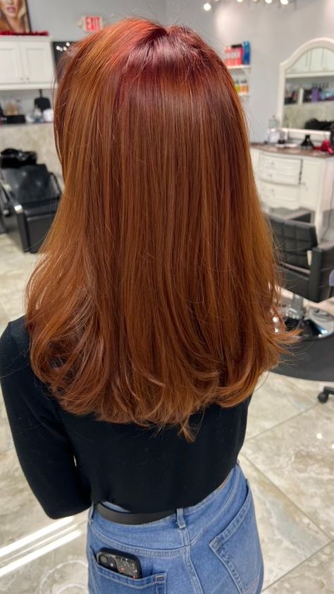 Flicks Hair, Red Hair Tips, Red Balayage Hair, Red Hair With Highlights, Cinnamon Hair, Wine Red Hair, Red Hair Inspo, Ginger Hair Color, Dyed Hair Inspiration