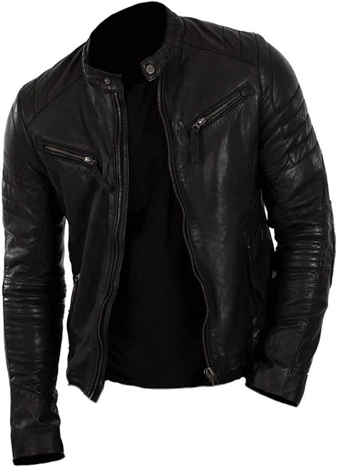 Mens Motorcycle Fashion, Motorcycle Fashion, Black Leather Jacket Men, Leather Jacket Men Style, Biker Jacket Men, Motorcycle Jacket Mens, Leather Jacket Outfits, Men's Leather Jacket, Real Leather Jacket