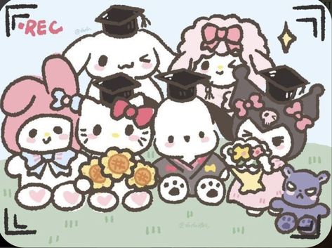 Cute Powerpoint Templates, 헬로키티 배경화면, Hello Kitty Wallpaper Hd, Arte Punk, Coran Islam, Hello Kitty Characters, Kitty Drawing, Graduation Caps, Hello Kitty Drawing