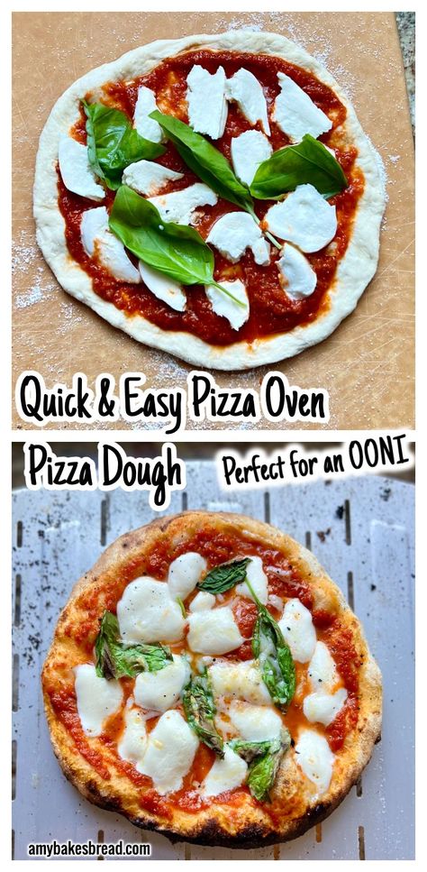 Wood Fired Pizza Dough Recipe, Quick Easy Pizza Dough, Outdoor Pizza Oven Recipes, Pizza Oven Recipes Wood Fired, Homemade Pizza Oven, Pizza Oven Pizza, Grilled Pizza Dough, Pizza Dough Recipe Quick, Neapolitan Pizza Dough Recipe