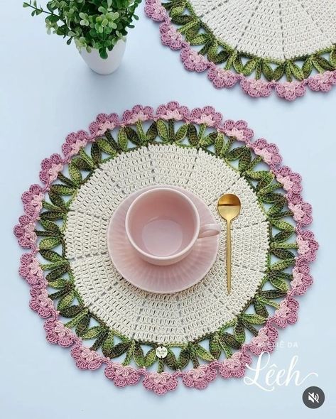 Crocheted Placemats, Crochet Placemat Patterns, Crochet Tablecloth Pattern, Crochet Placemats, Crochet Coaster Pattern, Crochet Design Pattern, Crochet Clutch, Crochet Handbags Patterns, Crochet Decoration