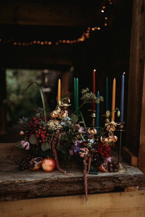 Autumn Wedding Inspiration, Easy Swaps, Boho Jewels, Jewel Tone Wedding, Elopement Styling, Centerpiece Table, Eco Wedding, Dark Wedding, Jewel Wedding