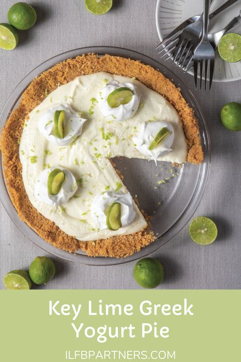 Healthy Key Lime Pie Recipe, Classic Key Lime Pie Recipe, Gluten Free Key Lime Pie, Healthy Key Lime, Healthy Key Lime Pie, Key Lime Yogurt, Yogurt Pie, Key Lime Pie Easy, Key Lime Pie Recipe