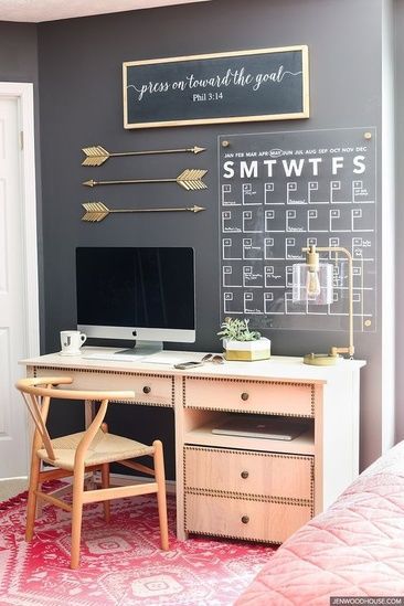 Jen Woodhouse, Printer Cabinet, Acrylic Calendar, First Apartment Decorating, Beautiful Desk, Diy Drawers, Ikea Hackers, Design Apartment, Diy Desk