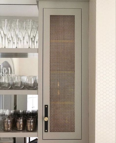 Door Texture, Armac Martin, 1 Mill, Metal Grill, Cabinet Door Styles, Brass Decor, Furniture Details, Bar Ideas, Wine Room