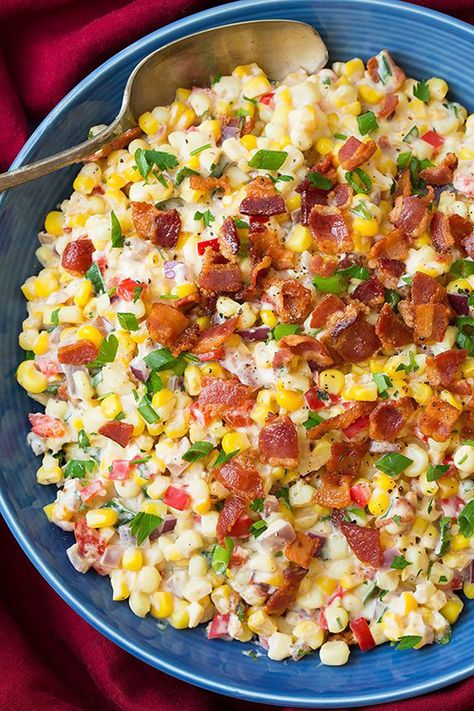 32 Easy Vegetable Side Dishes - Recipes for Best Vegetable Sides for Thanksgiving and Christmas Confetti Corn, Thanksgiving Food Sides, Autumn Side Dishes, Corn Dishes, Easter Dinner Recipes, Thanksgiving Recipes Side Dishes, Side Dishes Recipes, Summer Side Dishes, Corn Recipes