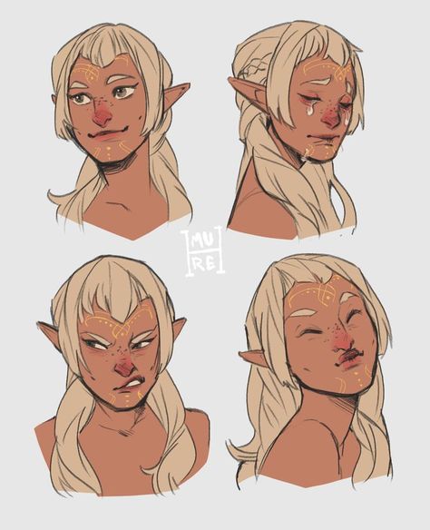 Character Design Cartoon, Comics Illustration, Arte Sketchbook, Arte Inspo, Poses References, Arte Fantasy, Art Tutorial, Character Design References, Facial Expressions