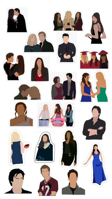 The Vampire Diaries Stickers, Vampire Diaries Stickers, Tvd Stickers, Vampire Diary, Coloring Book Art, The Vampire Diaries, The Vampire, Printable Stickers, Vampire Diaries