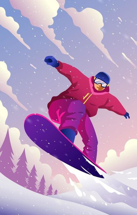 Winter Sport Snowboarding Skiing Pictures, Snowboard Design, Sport Illustration, Winter Sport, Lake Louise, Cityscape Photos, Logo Banners, Nature Backgrounds, Heart With Arrow