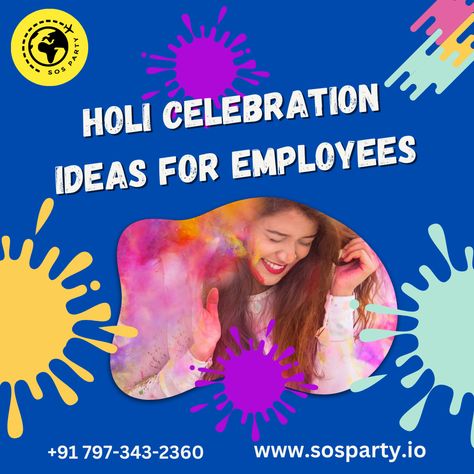 Are you looking event planner company for the Holi celebration in your workshop? We have many suggestions Holi celebration for your employees. some games and some activities | then they will refresh her mind and feel good after the work pressure. if you want more info about Holi then visit our website Holi Celebration Ideas, Employee Engagement Games, Holi Games, Work Pressure, Engagement Games, Holi Party, Holi Celebration, Office Games, Celebration Ideas