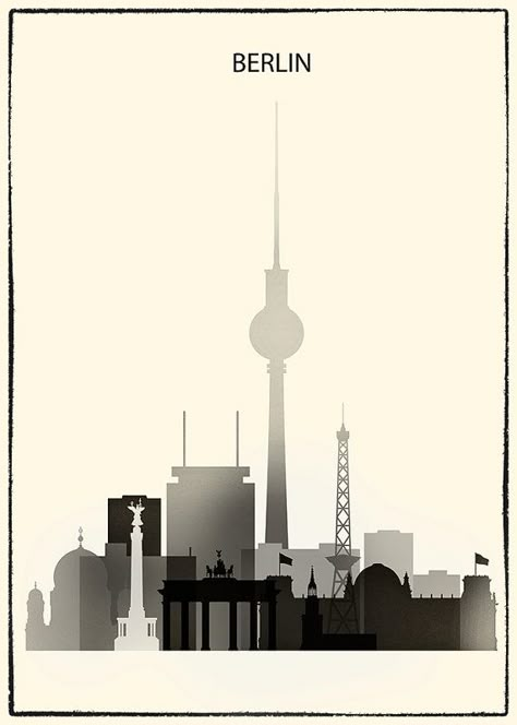 Berlin poster, Berlin print, Berlin skyline art, Germany, Deutschland, wall art, home decor, black & white, travel poster Frame is not… Desenio Posters, Berlin Poster, Berlin Skyline, Beautiful Places In Germany, City Posters, Black Metal Wall Art, Places In Germany, Skyline Art, Jules Verne