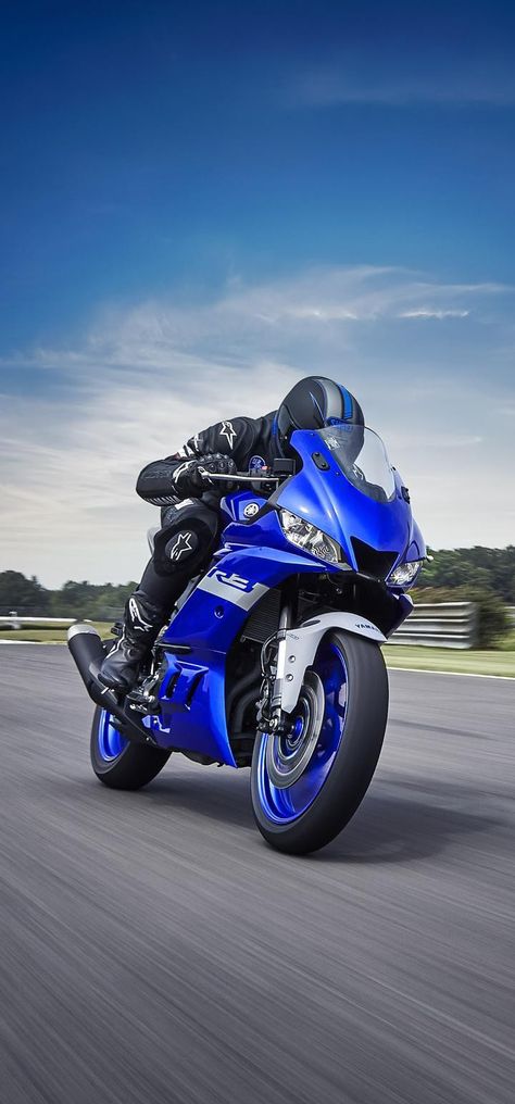 Sport Bike Rider, R6 Wallpaper, Yamaha R25, Yamaha R3, Blue Motorcycle, Image Moto, Wallpaper For Android, Biker Photoshoot, Yamaha Bikes