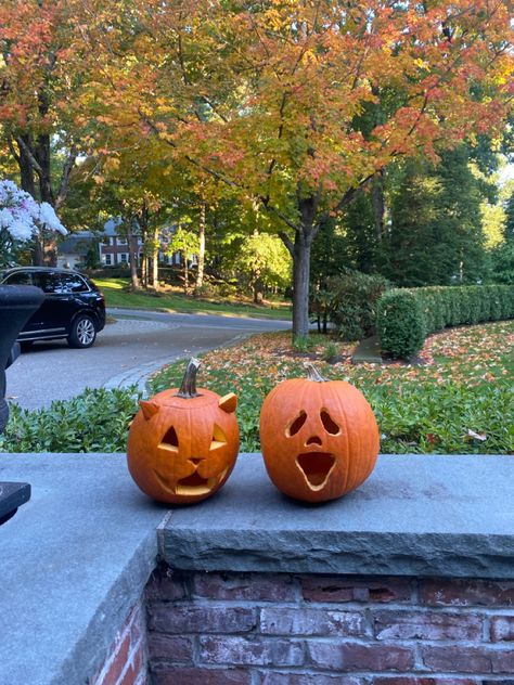 Pumpkin Carving Scary, Halloween Outside Decor, Pumpkin Carving Ideas Easy, Halloween Fall Vibes, Pumpkin Carving Halloween, Fall Boards, Halloween Outside, Easy Pumpkin Carving, Scary Pumpkin Carving