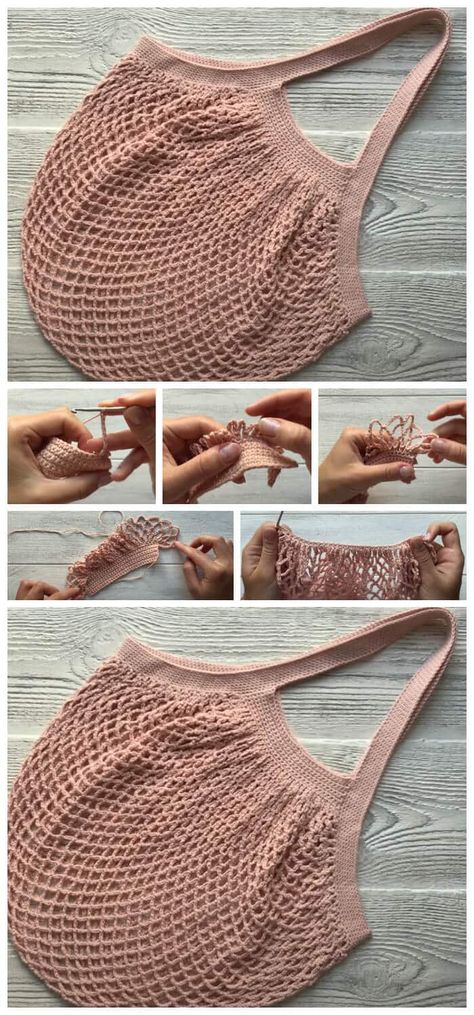 How to Crochet String Bag Tutorial - Crochet Kingdom Crochet Tote Bag Pattern, Crochet Kingdom, Crochet Net, Tote Crochet, Bags Crochet, Tote Bag Tutorial, Bag Pattern Free, Crochet Market Bag, All Free Crochet