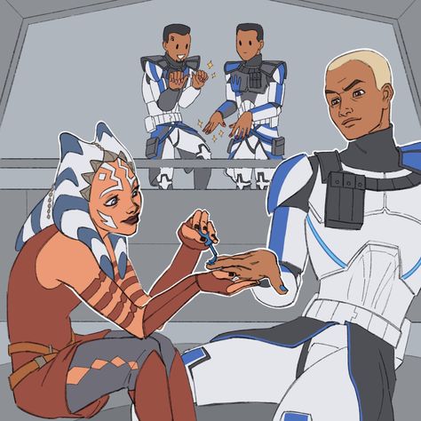 Rex Fanart, The 501st, Captain Rex, Clone Troopers, Star Wars Love, Star Wars Ahsoka, Star Wars Jokes, Star Wars Drawings, Star Wars Comics